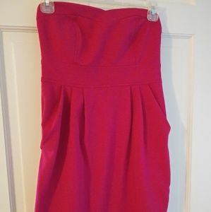 Forever 21 Pink Strapless Mini Dress w/ Pockets